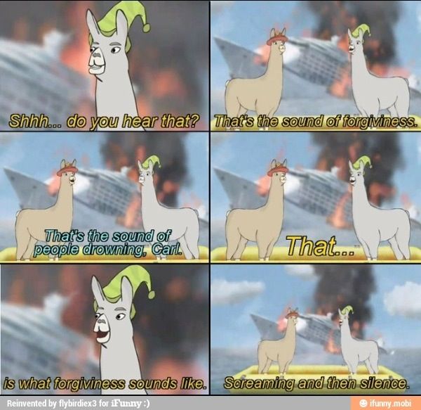 Llamas in hats forgiveness.jpg