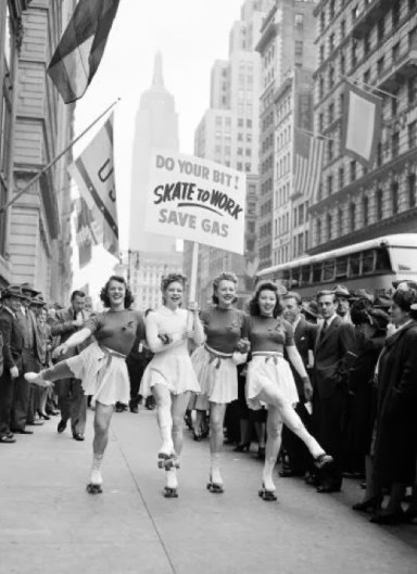 Do-Your-Bit-Skate-To-Work.-Save-Gas-ca.-1940s